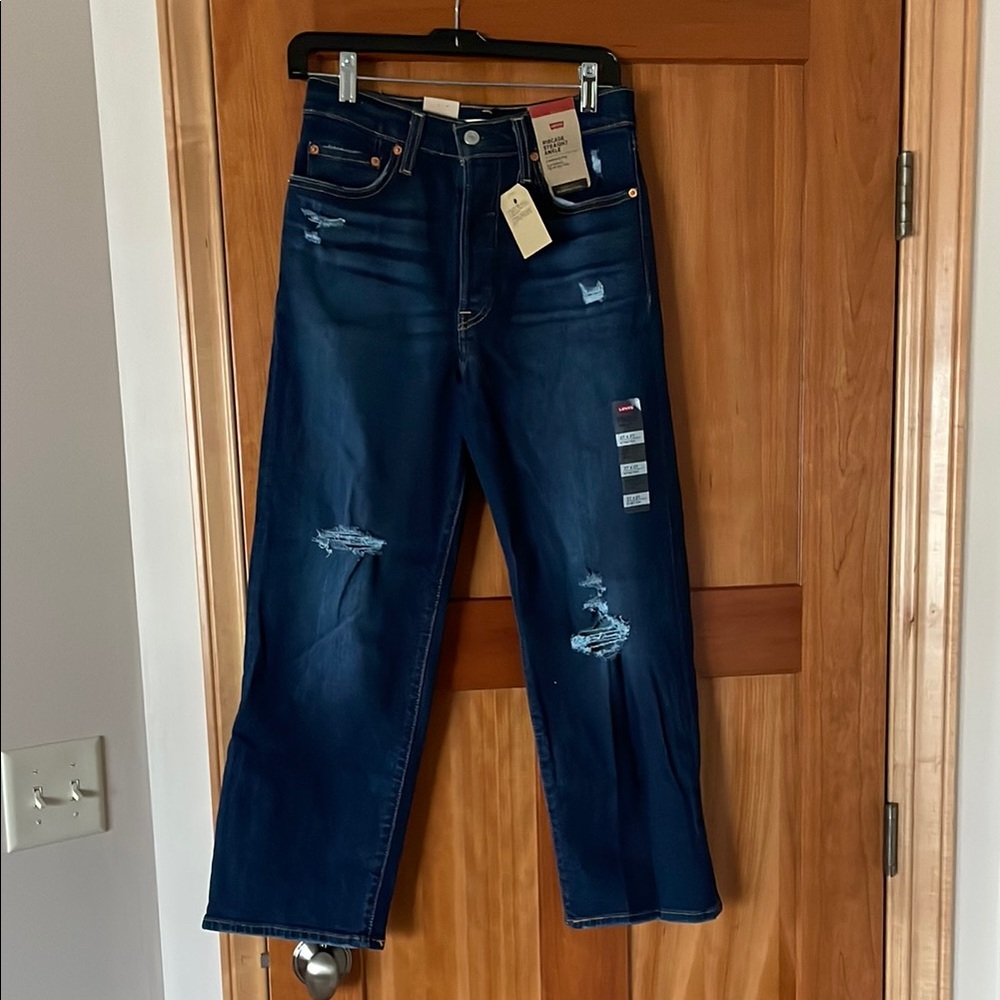 Levi's ribcage ankle jeans